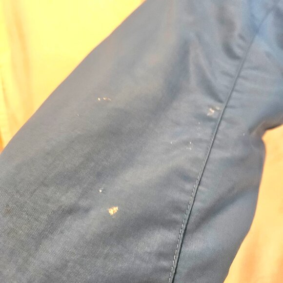 LL Bean VTG 1X XL Ski Jacket Nylon Aqua Blue Women Full Zip Insulated Zip Hood - Picture 3 of 16